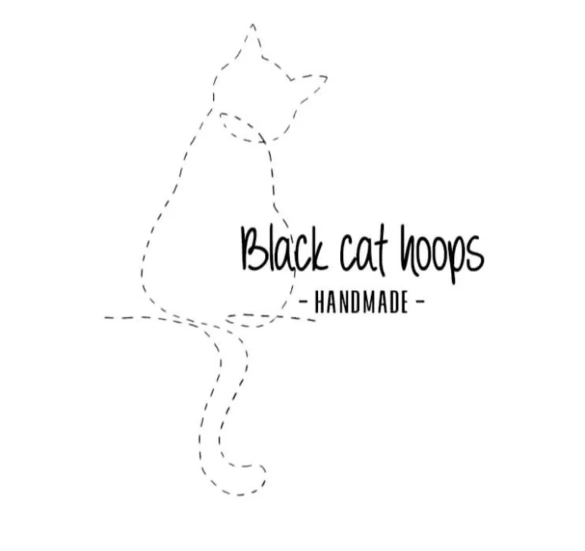 Black Cat Hoops hand made