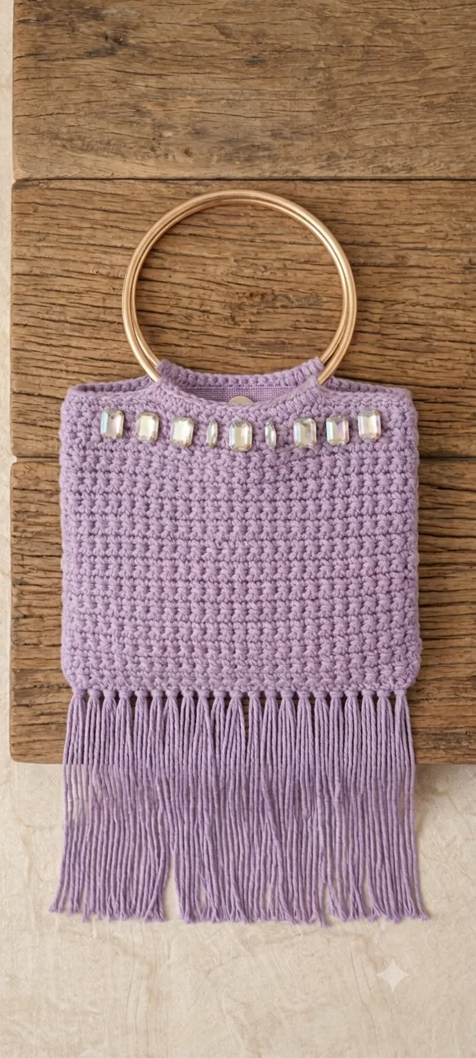Bolso crochet amatista - Imagen 2