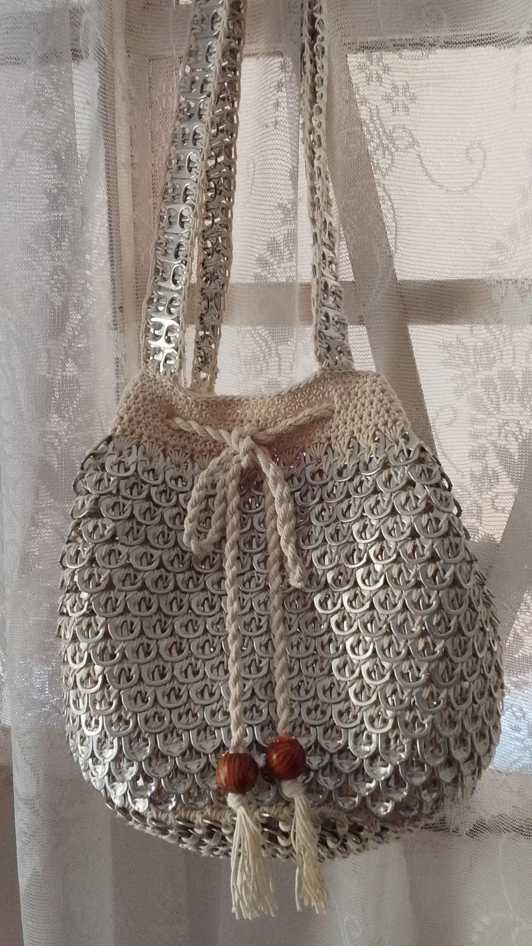 Bolso plateado 