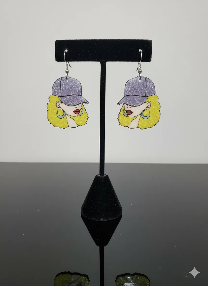 Pendientes Mujer Urbana con Gorra