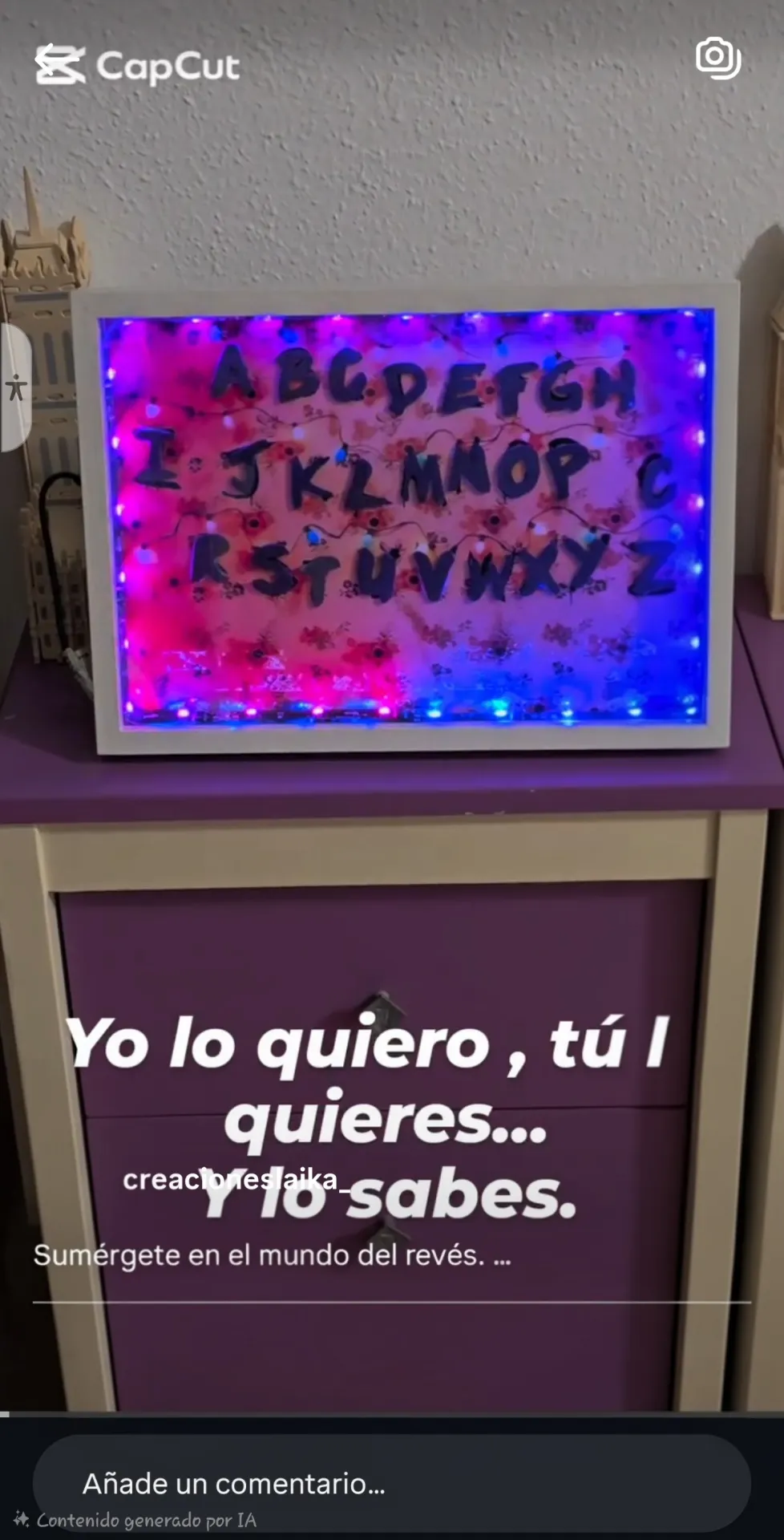 Abecedario de luces Stranger things