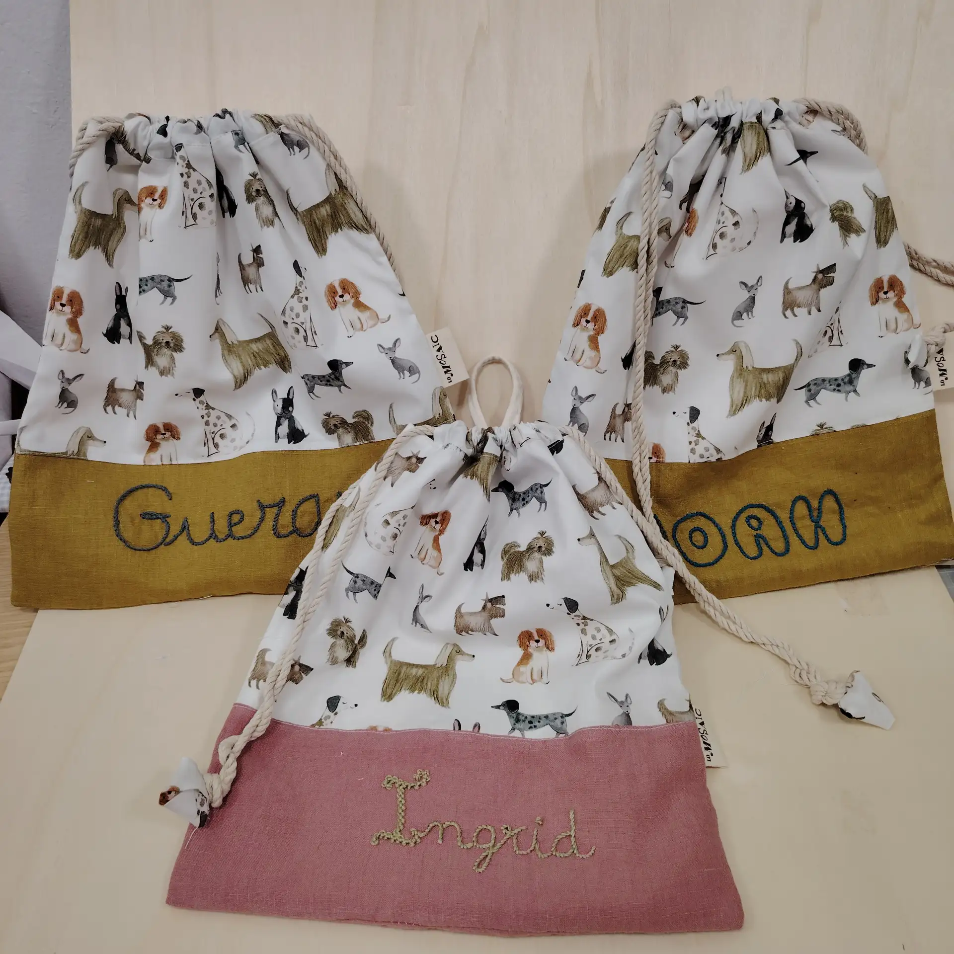 Bolsa guarderia personalizada