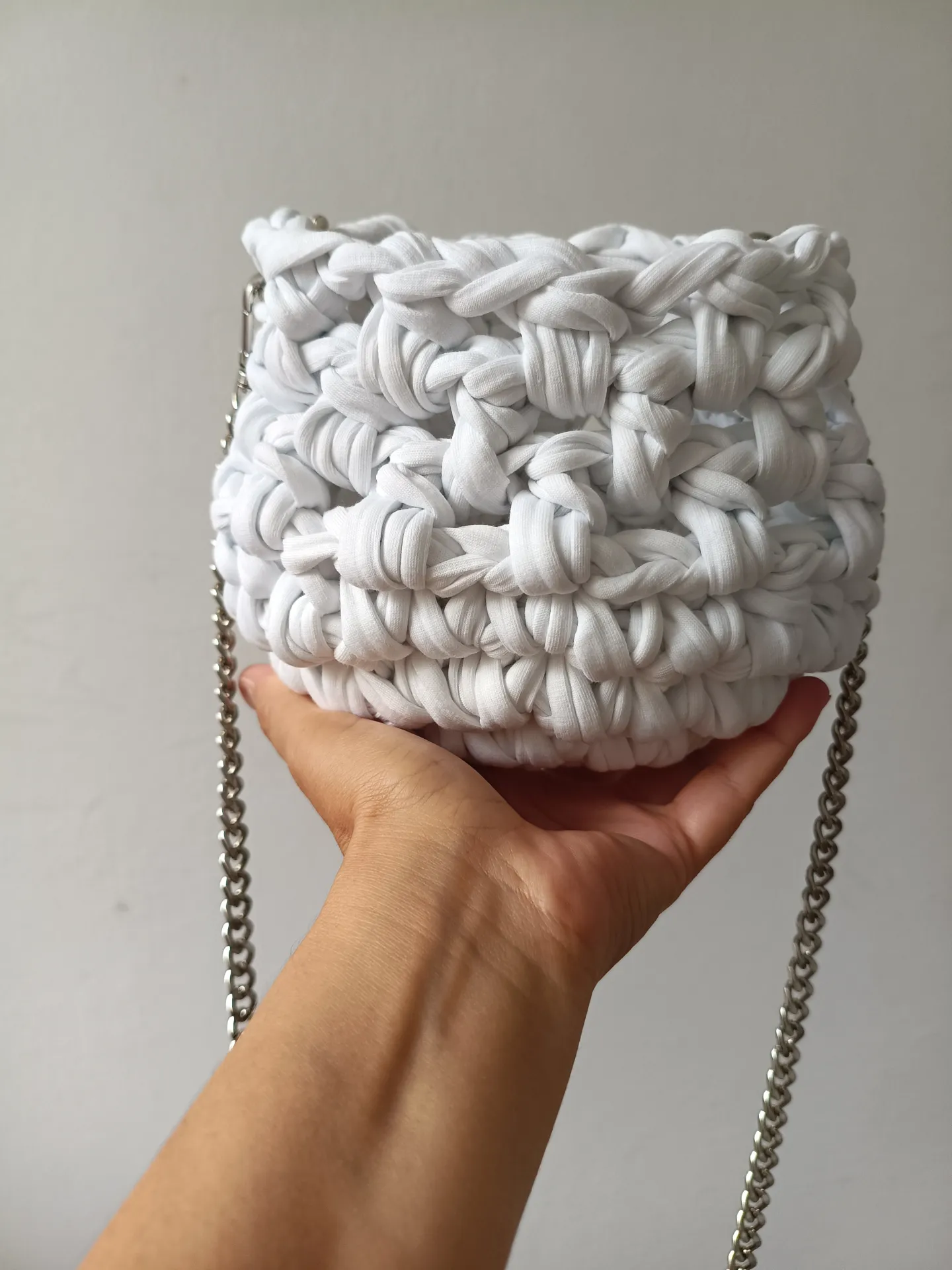 Bolso crochet blanco
