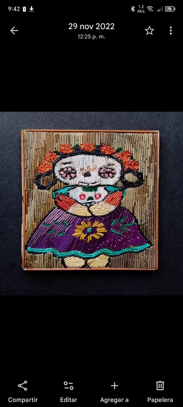 Imanes artesanales con popotillo  - Imagen 4