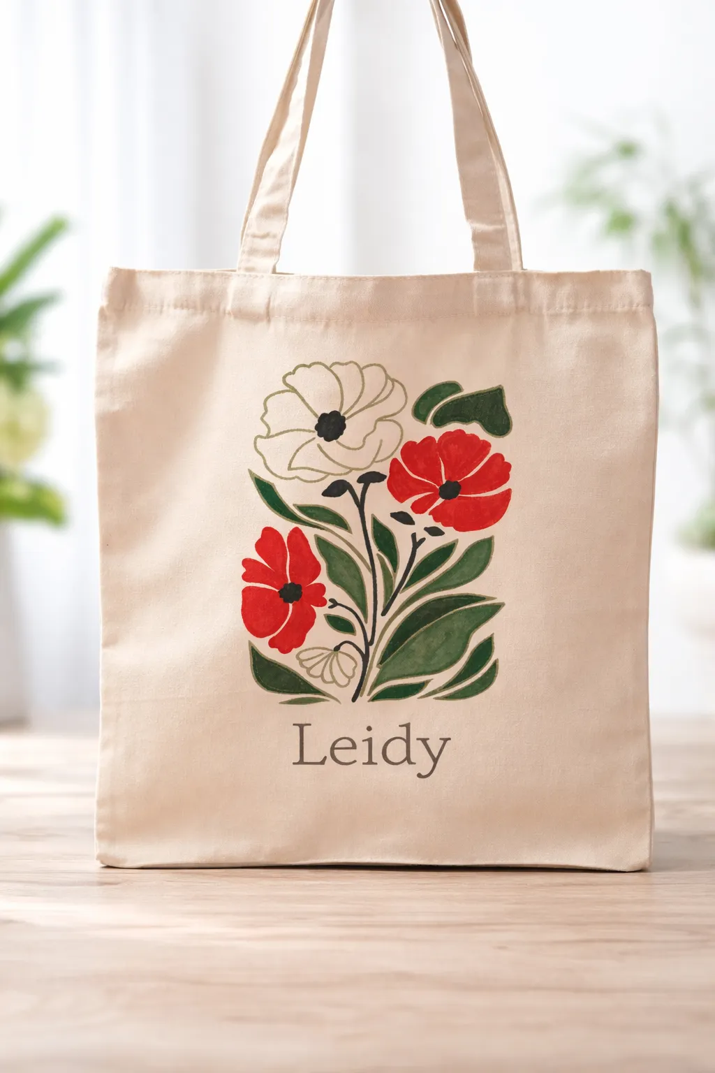 Bolso pintado a mano 