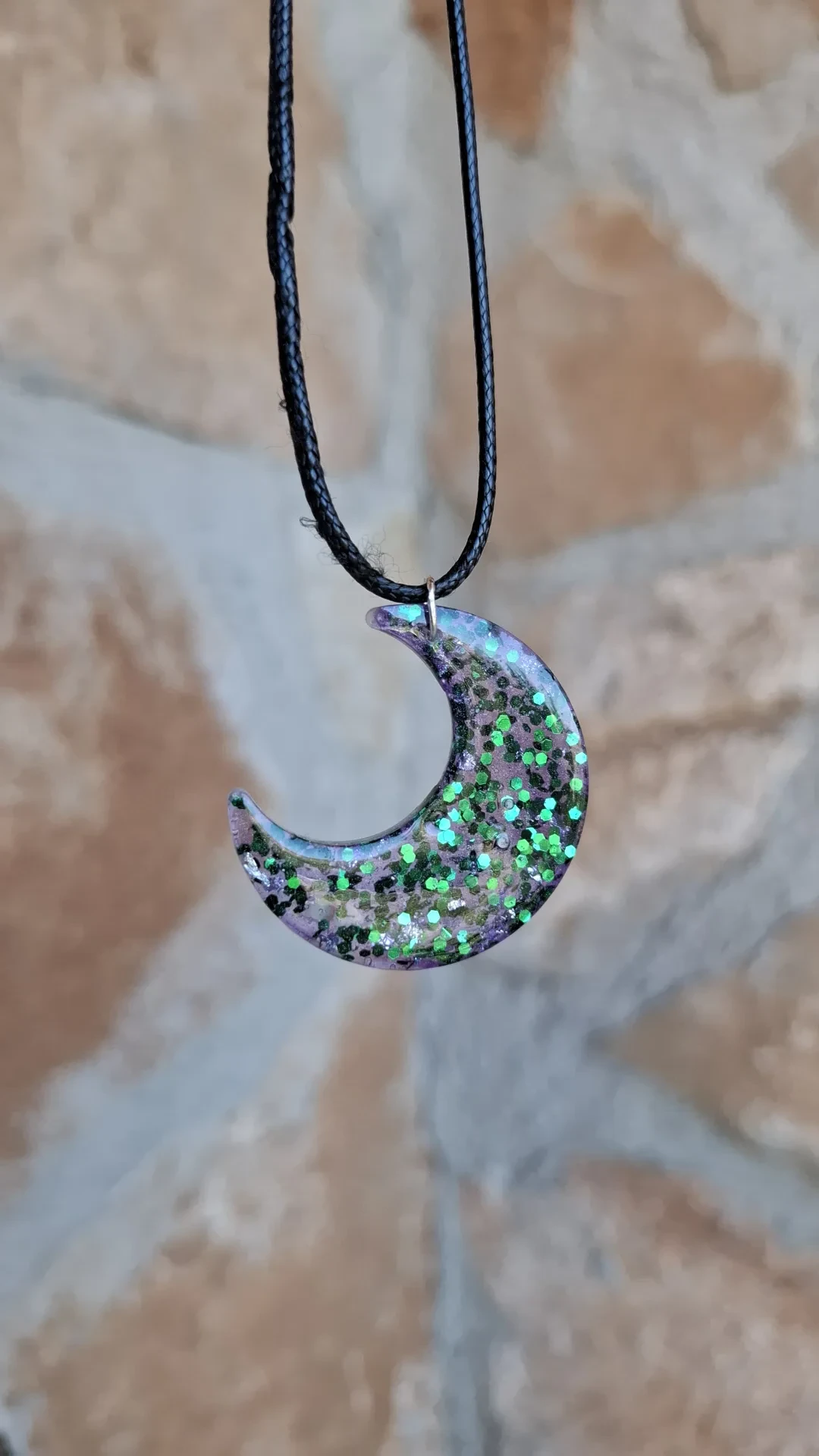 Conjunto de pendientes de estrellas y colgante de luna - Imagen 2