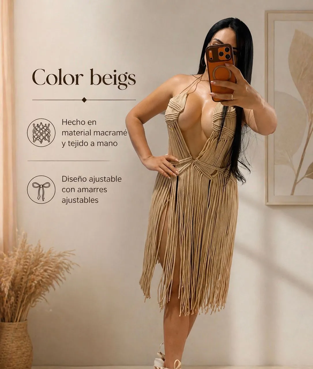 Salidas de baño en macramé - Imagen 3