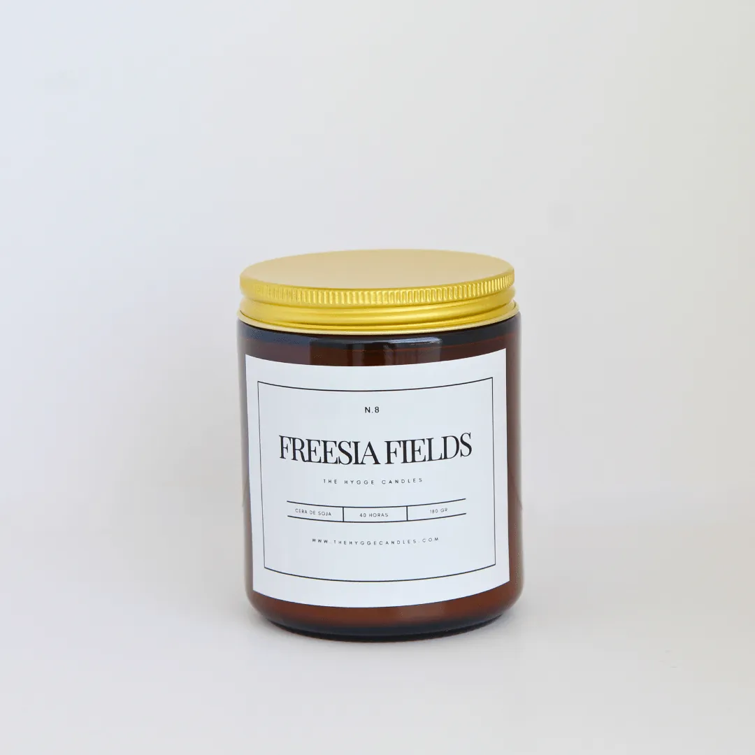 Vela aromática N.8 Freesia Fields