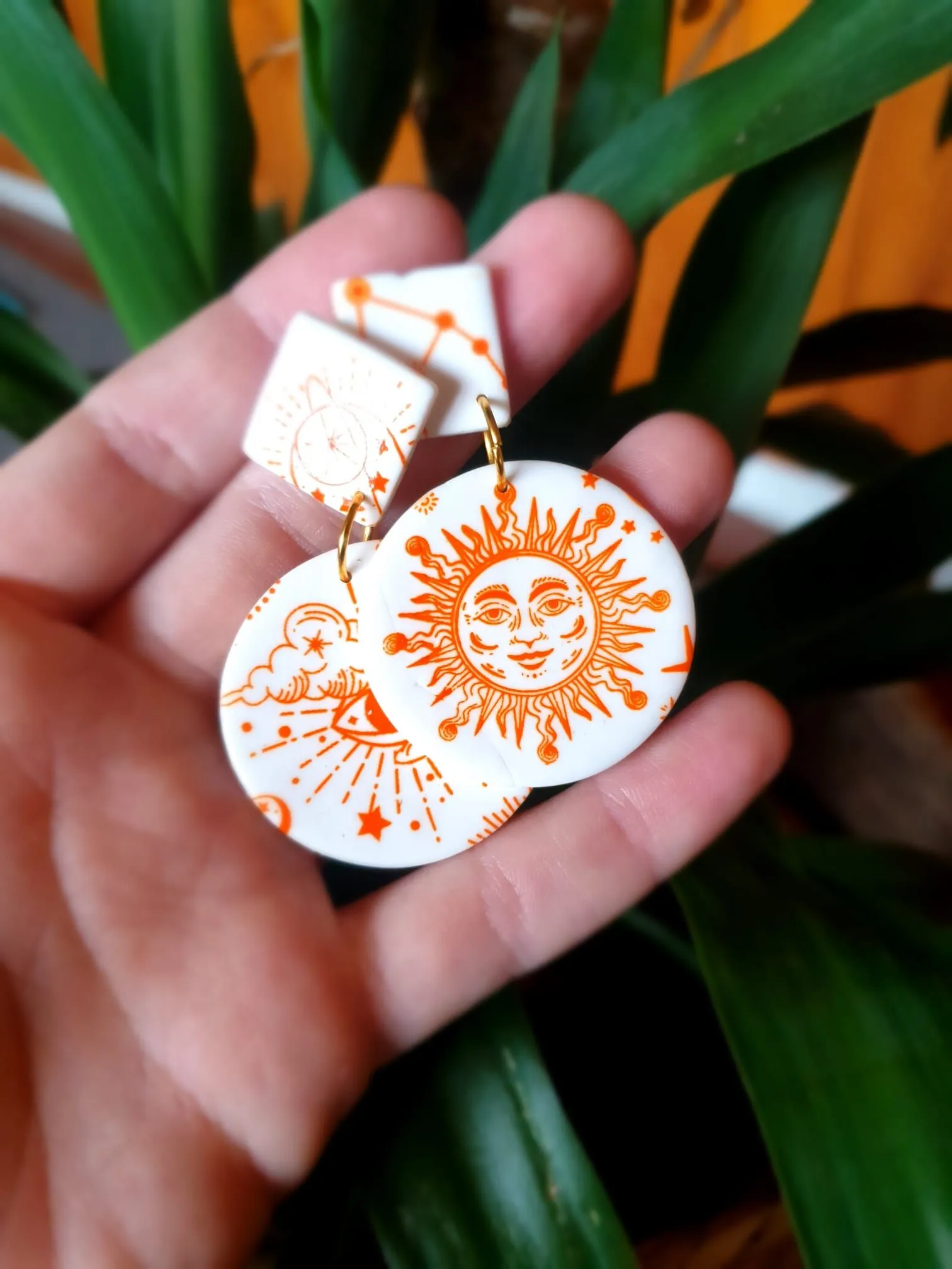 Pendientes sol al natural - Imagen 2