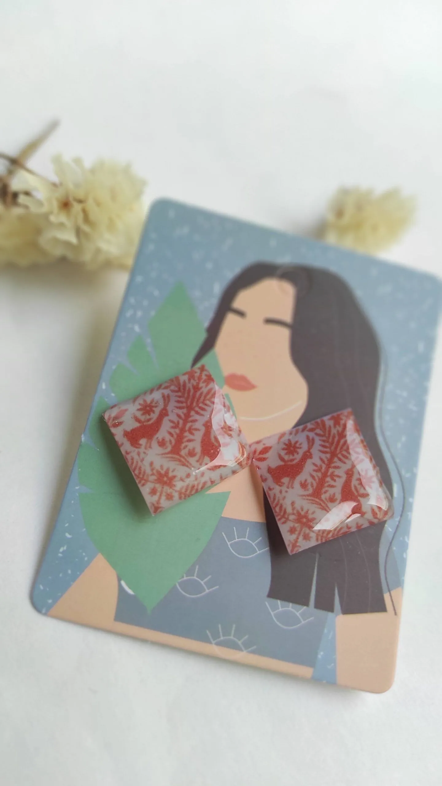 Pendientes estampados - Imagen 2