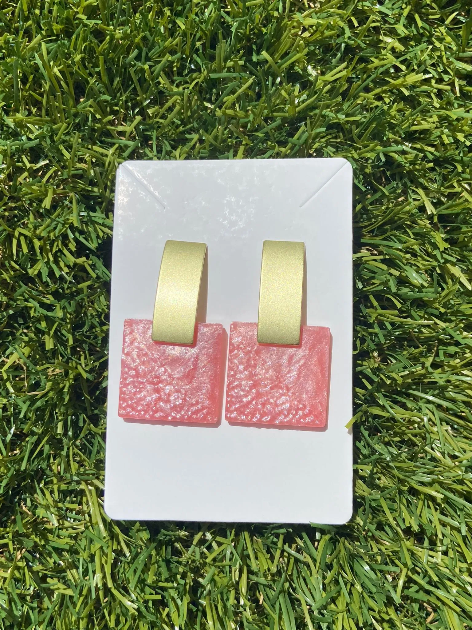 Pendientes color rosa