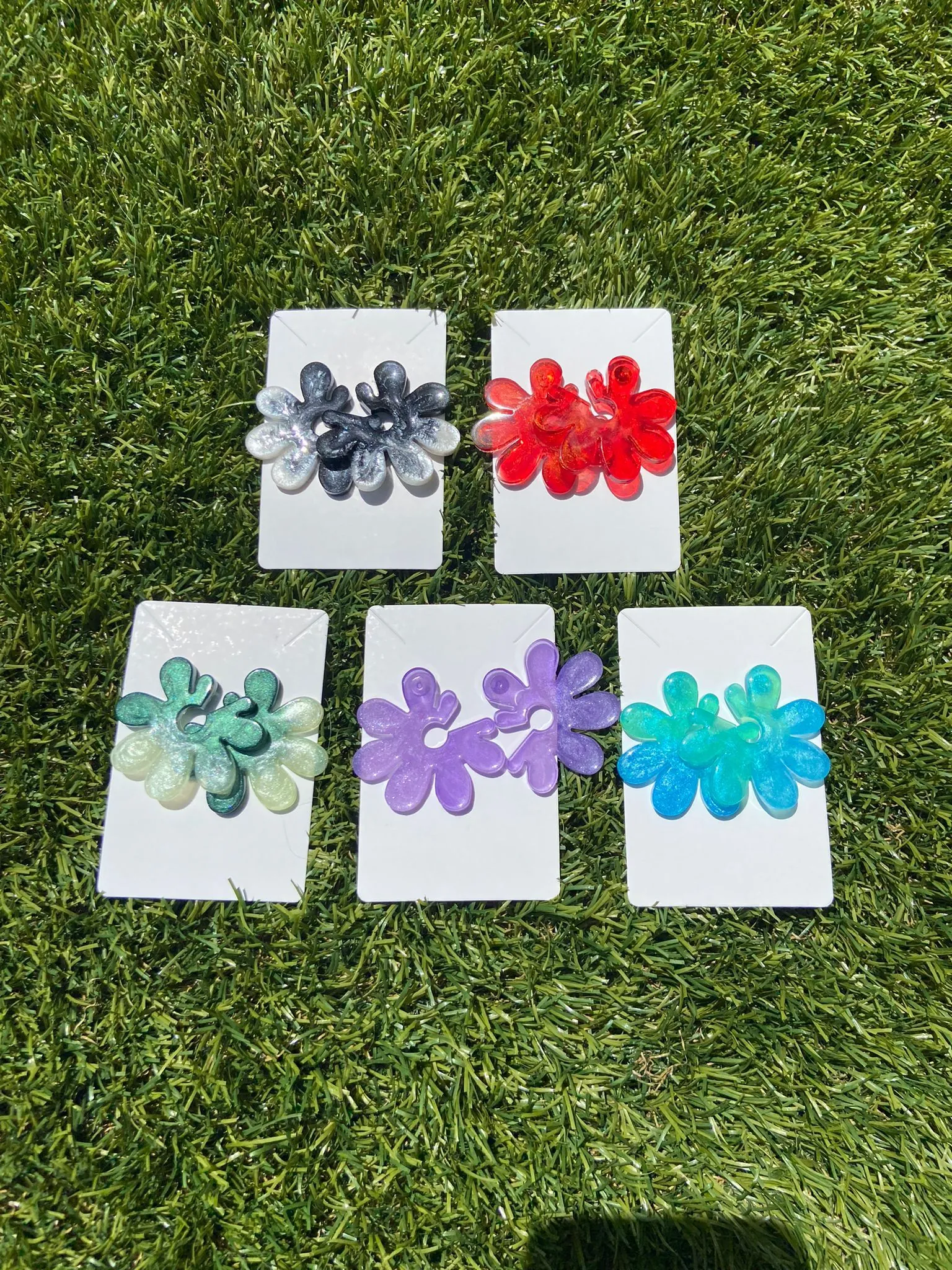 Pendientes de flor totalmente personalizables