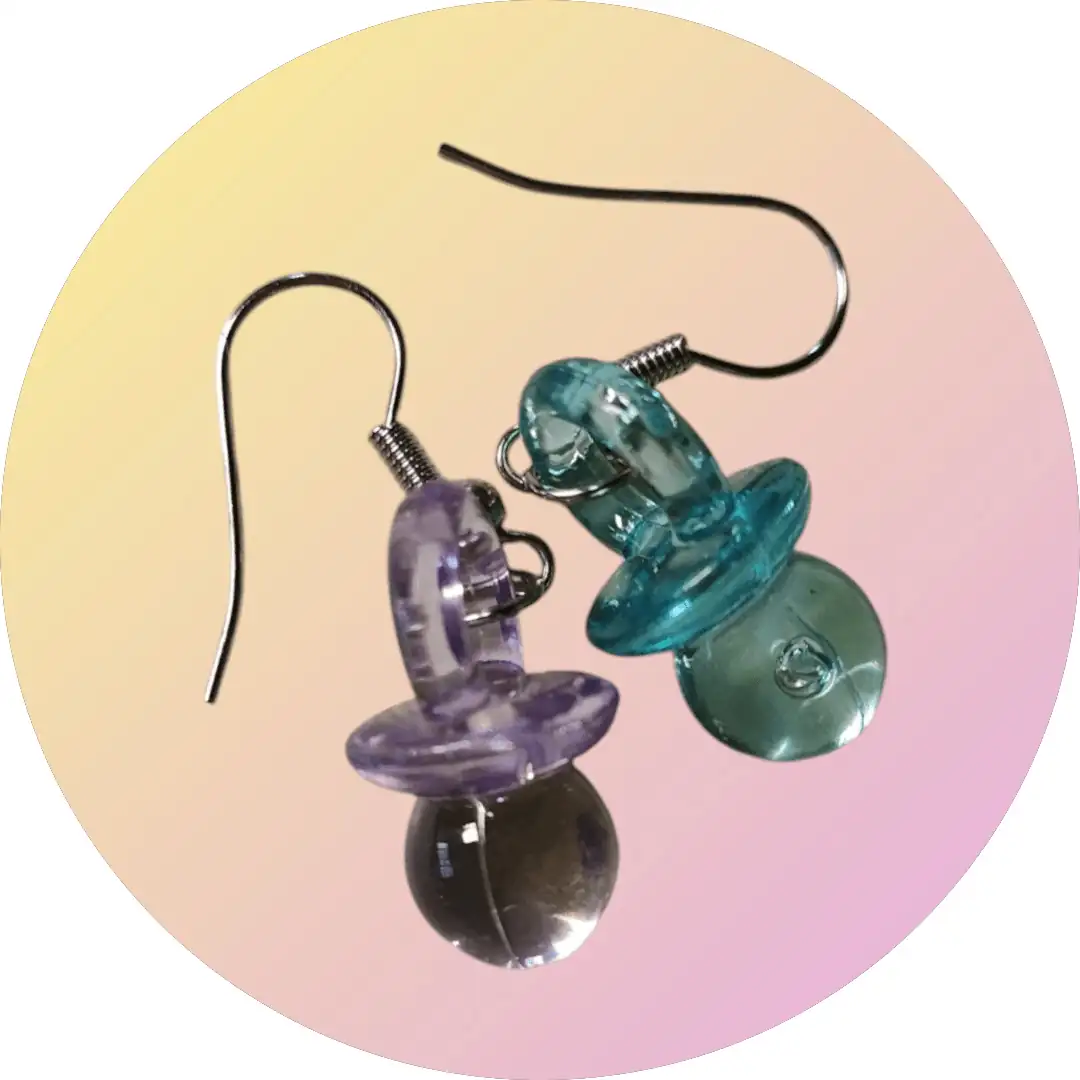 Chupetes de la Suerte Retro - Aros y Dijes Noventeros - Imagen 2