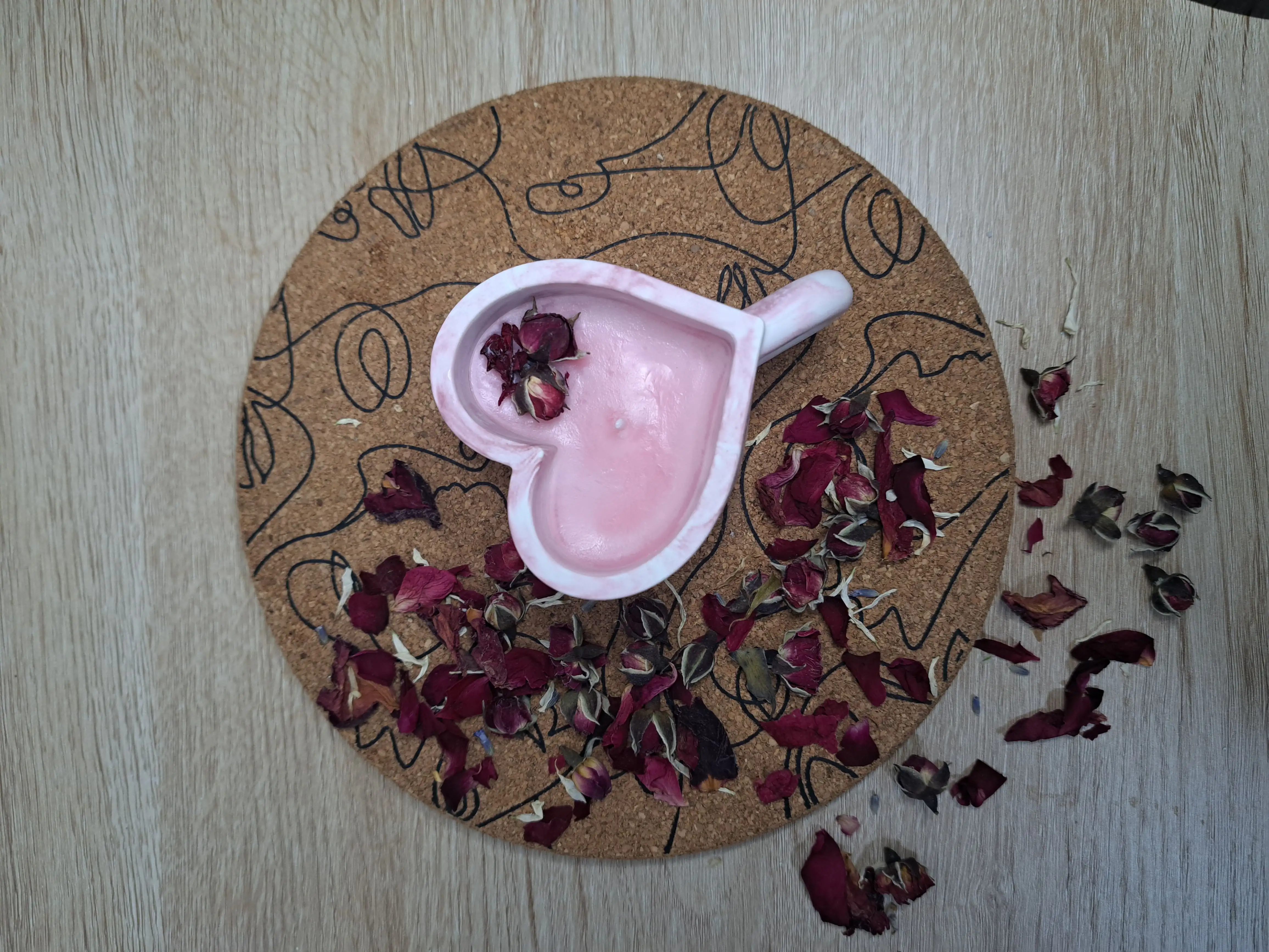 Vela Rose Tea Delight - Imagen 2