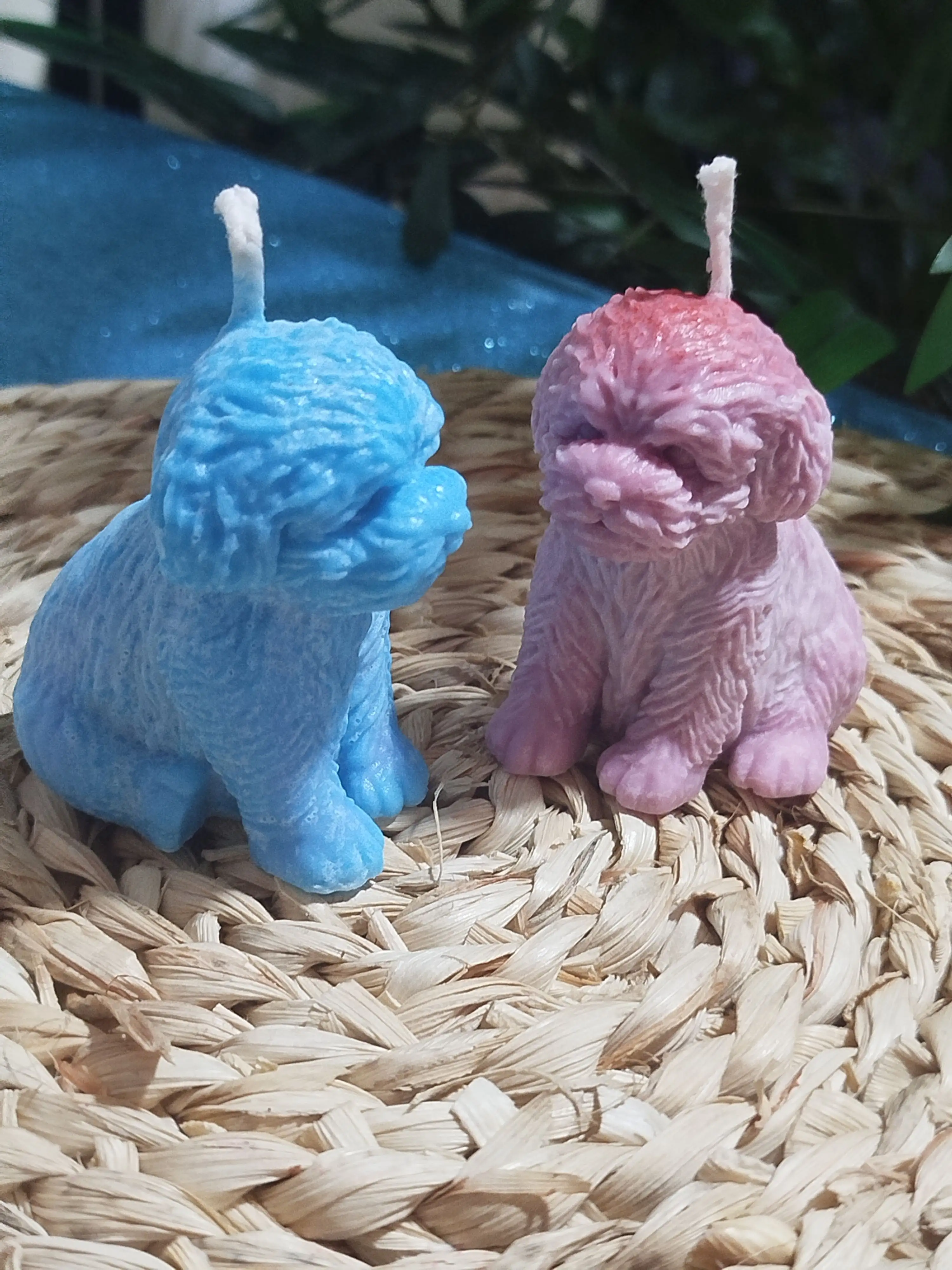 Velas de soja en forma de Perrito