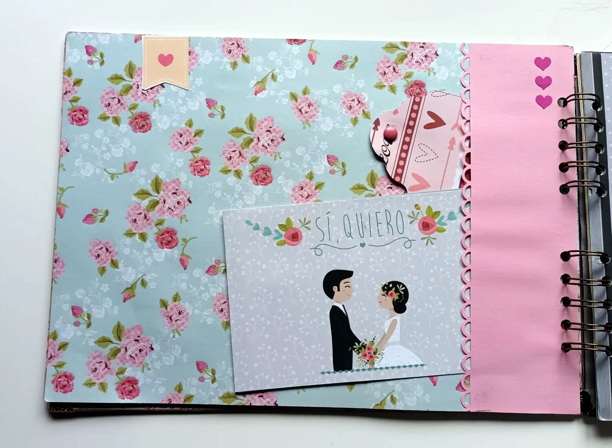 Álbum de firmas para boda hecho a mano - Imagen 3