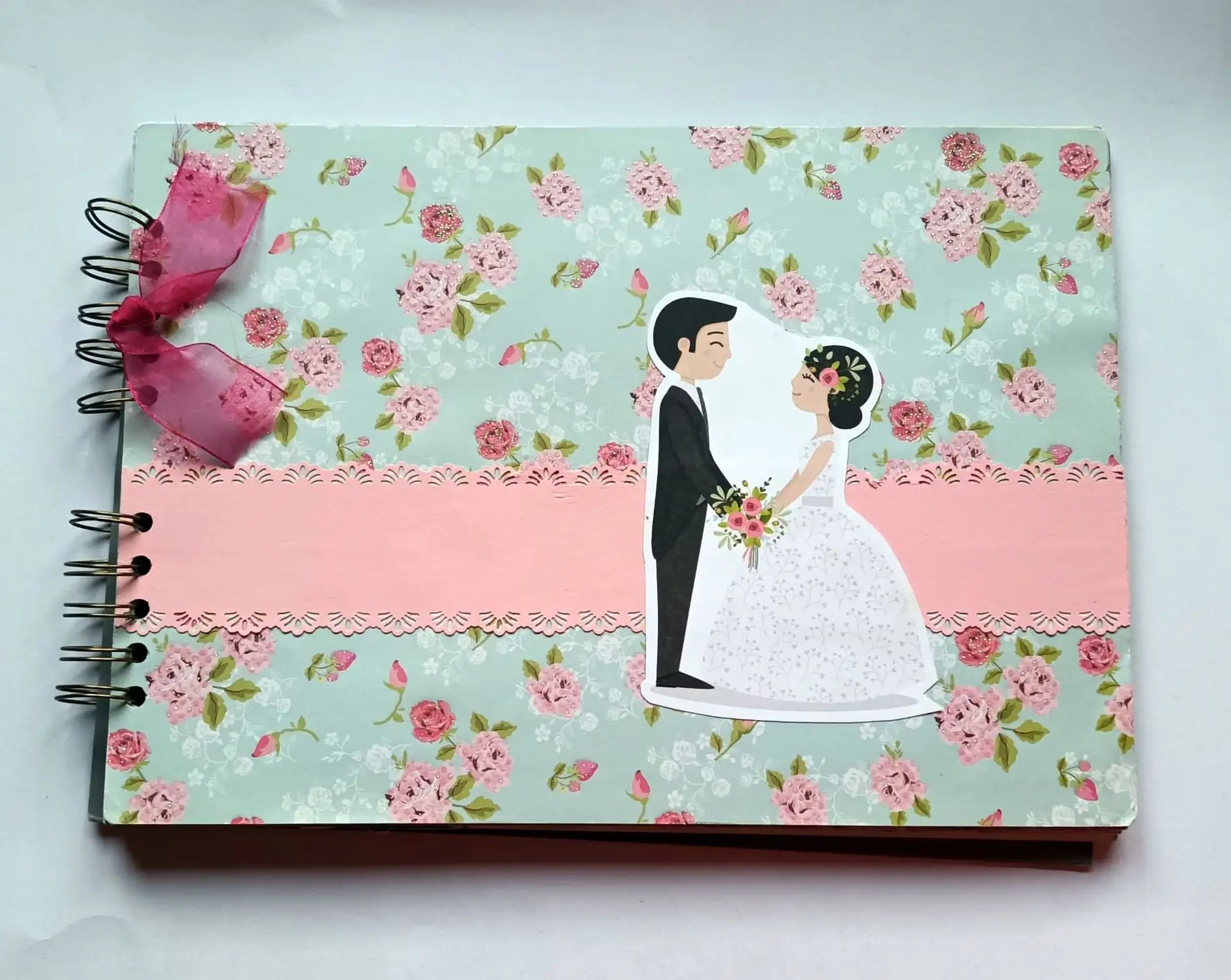 Álbum de firmas para boda hecho a mano