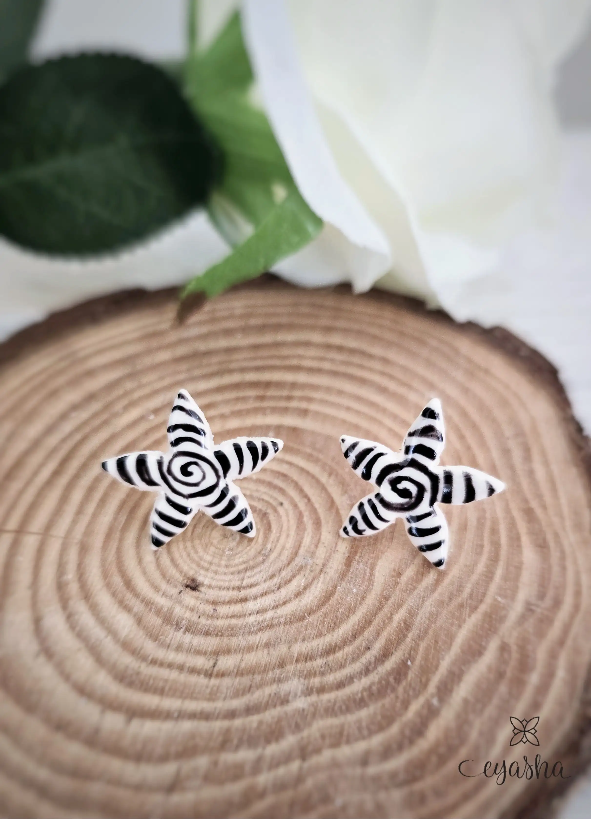 Pendientes estrella espiral - Imagen 2
