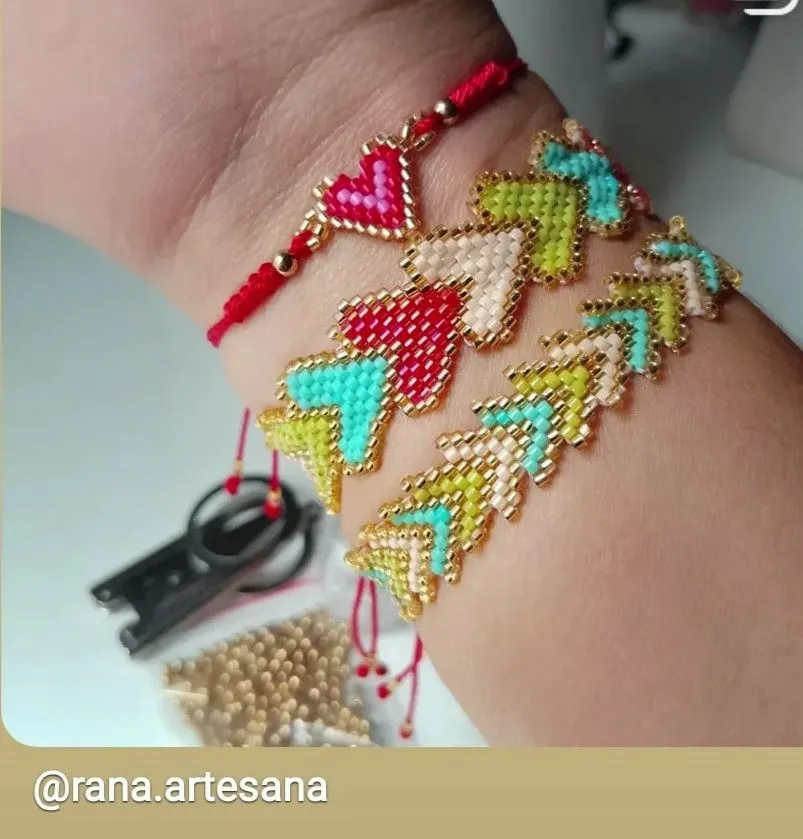 Set de pulseras tejidas en miyuki