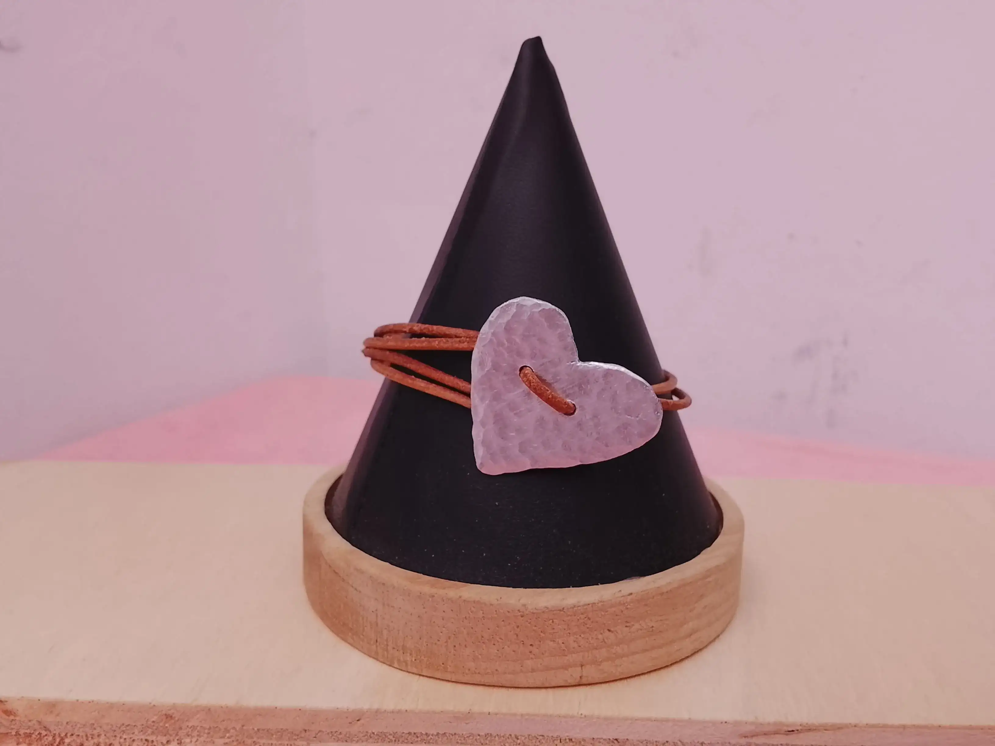 Pulsera aluminio y cuero 