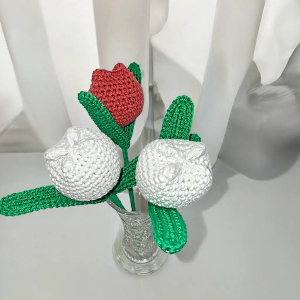 Ramitos de tulipanes de crochet - Imagen 2