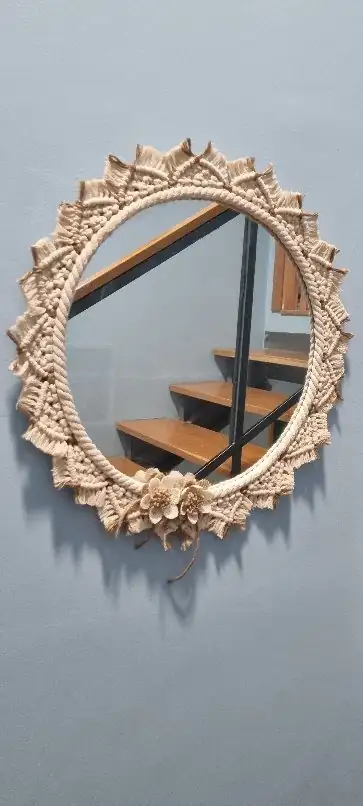 Espejo de macramé - Imagen 3