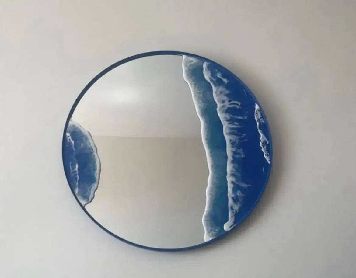 Espejo Mar de resina epoxi
