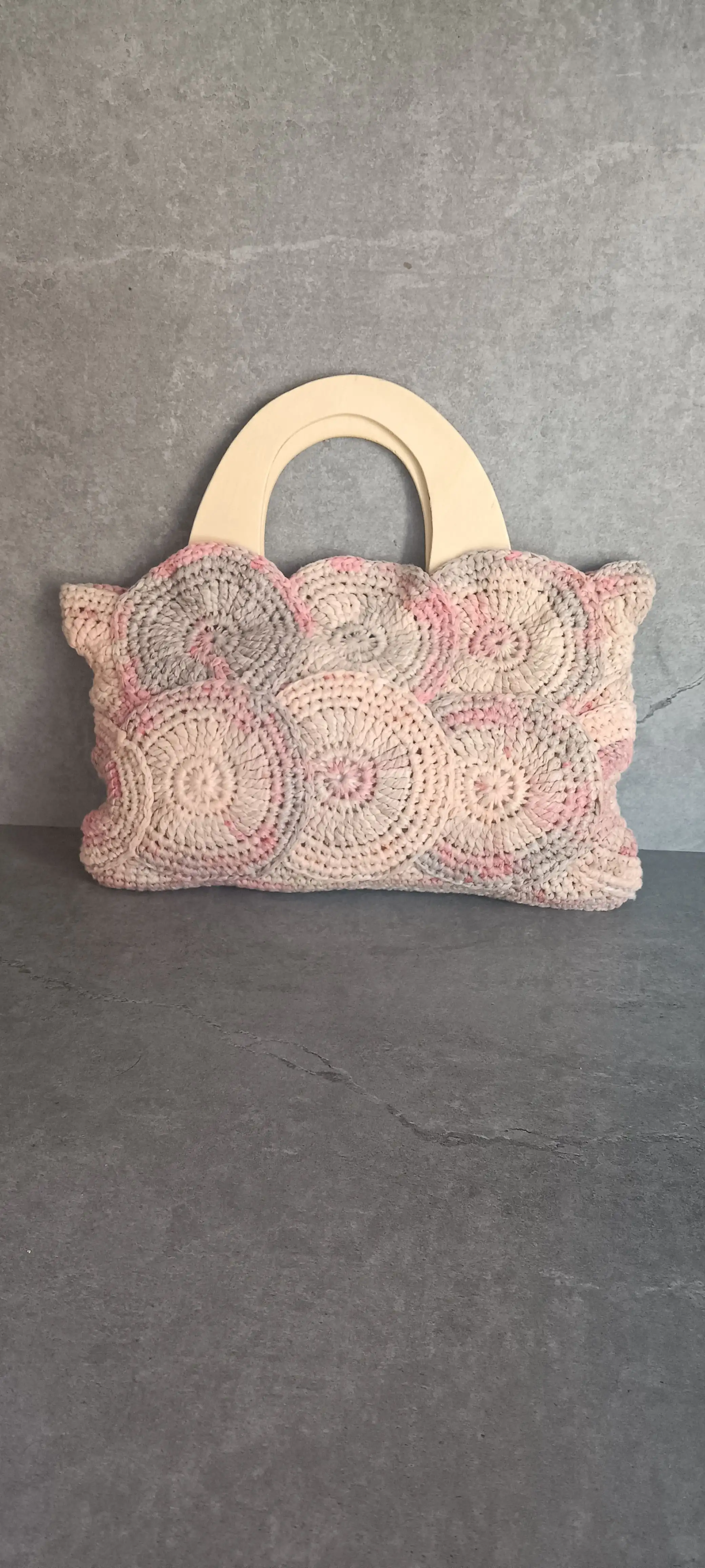 Bolso asas de madera