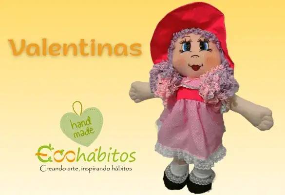 Muñecas de Trapo "Valentinas" Compañeras Únicas - Imagen 4