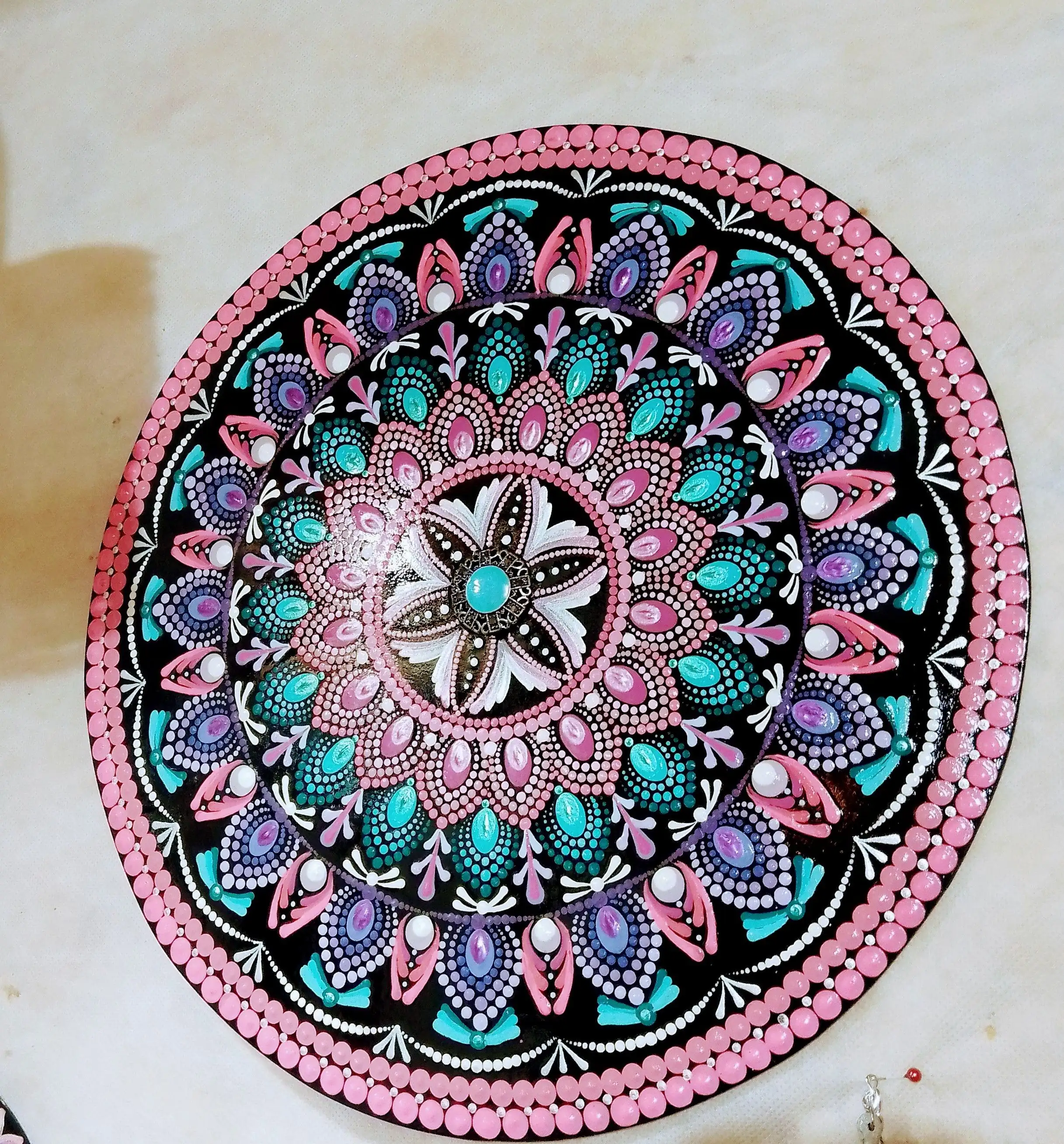 Mandala en puntillismo  - Imagen 2