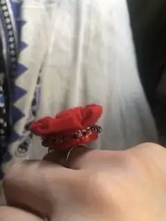 Anillo rosa roja - Imagen 2