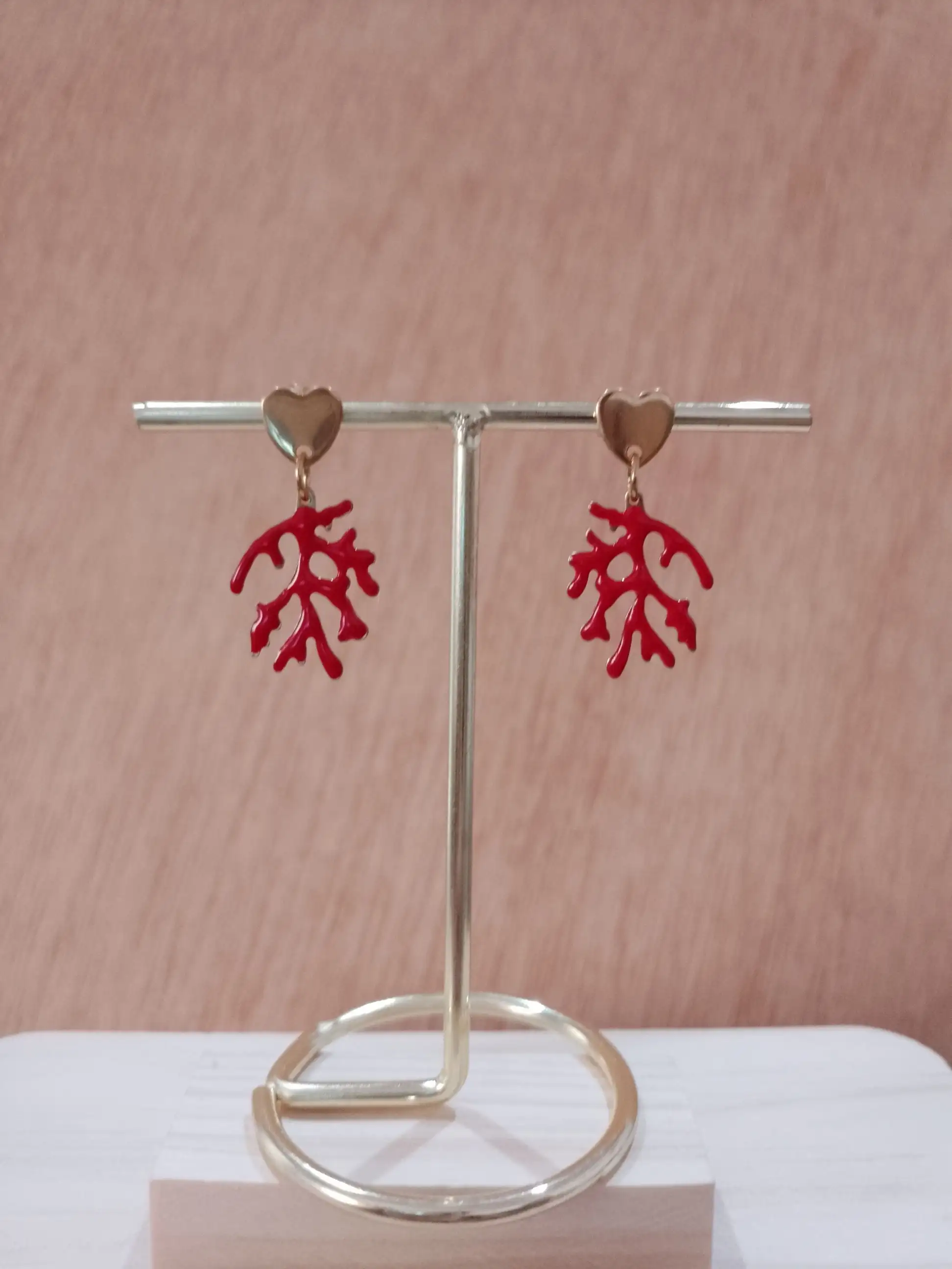 Pendientes coral