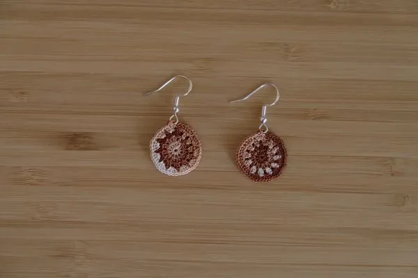 Pendientes degradado moka
