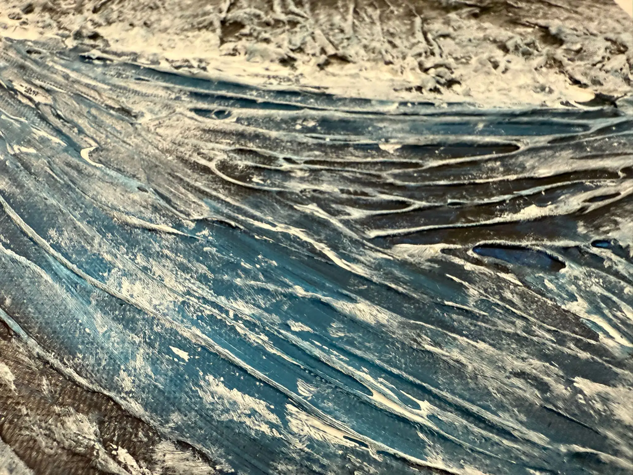 Cuadro abstracto "Mar de noche" - Imagen 2