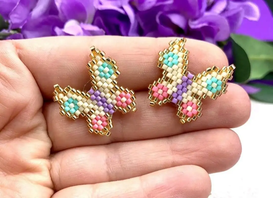 Aretes mariposa 