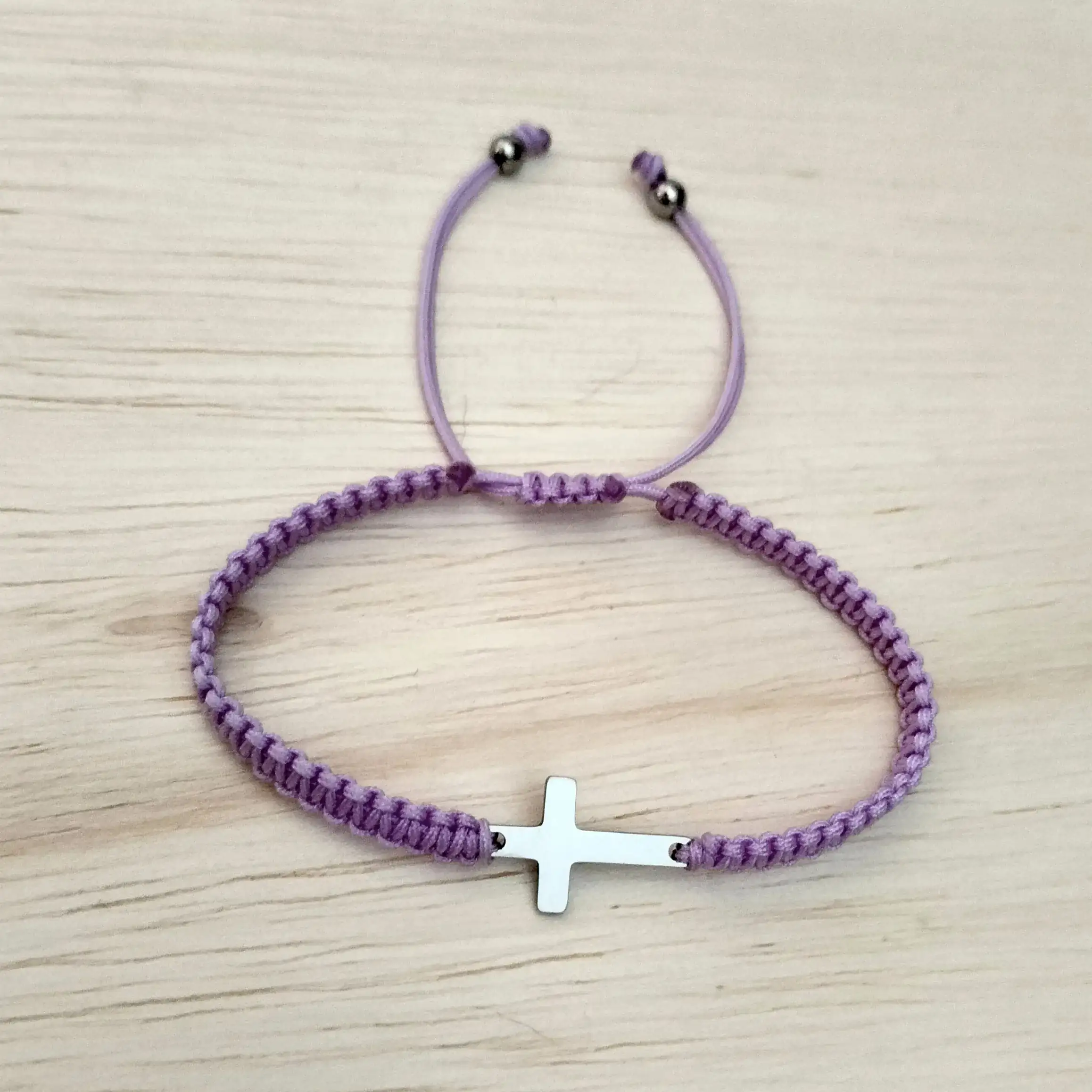 Pulsera Cruz acero inoxidable