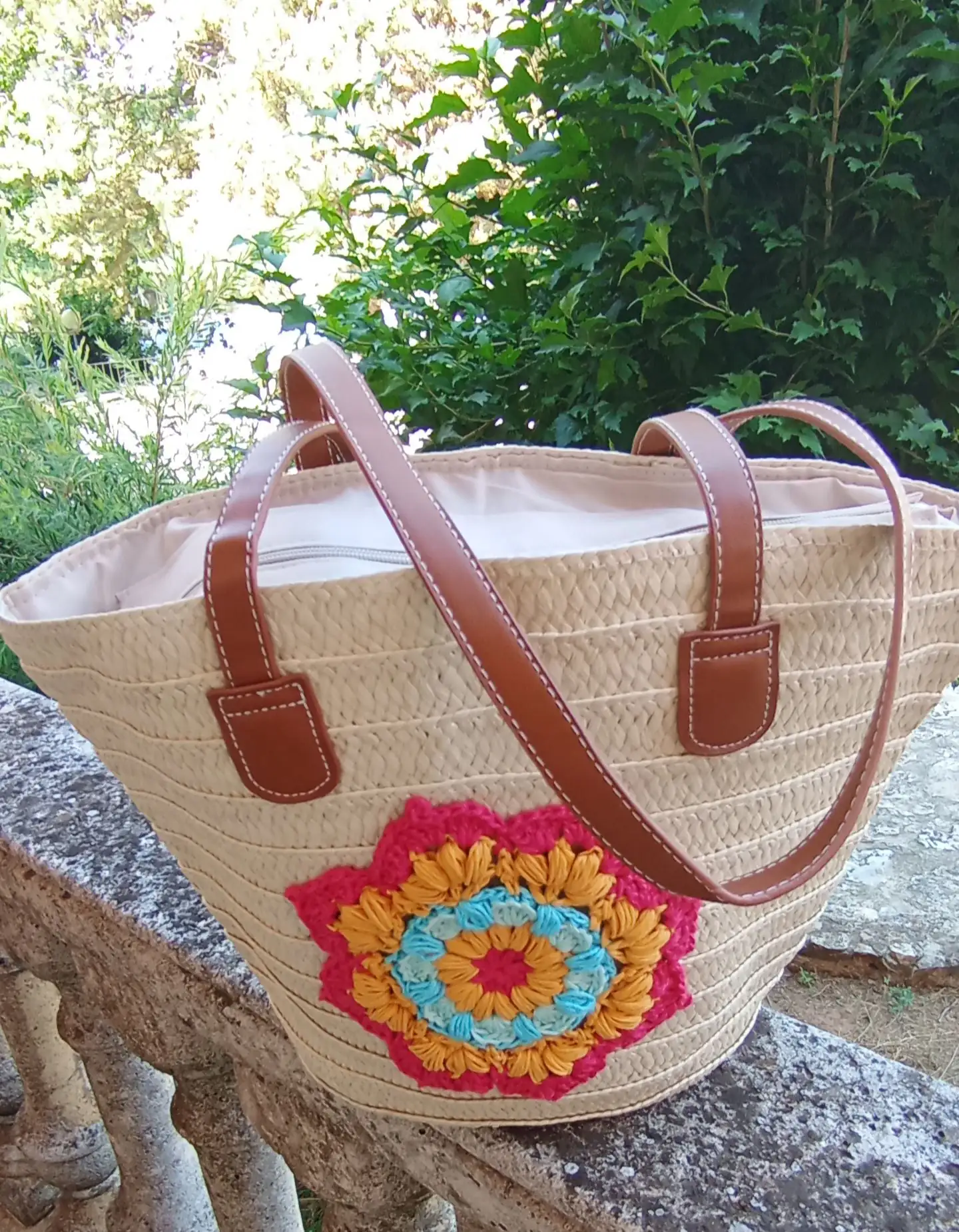 Capazo decorado con mandala - Imagen 2