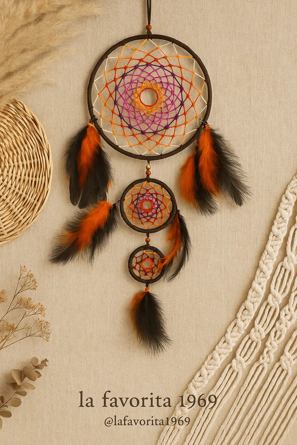 Atrapasueños de macramé “Espíritu Bohemio”