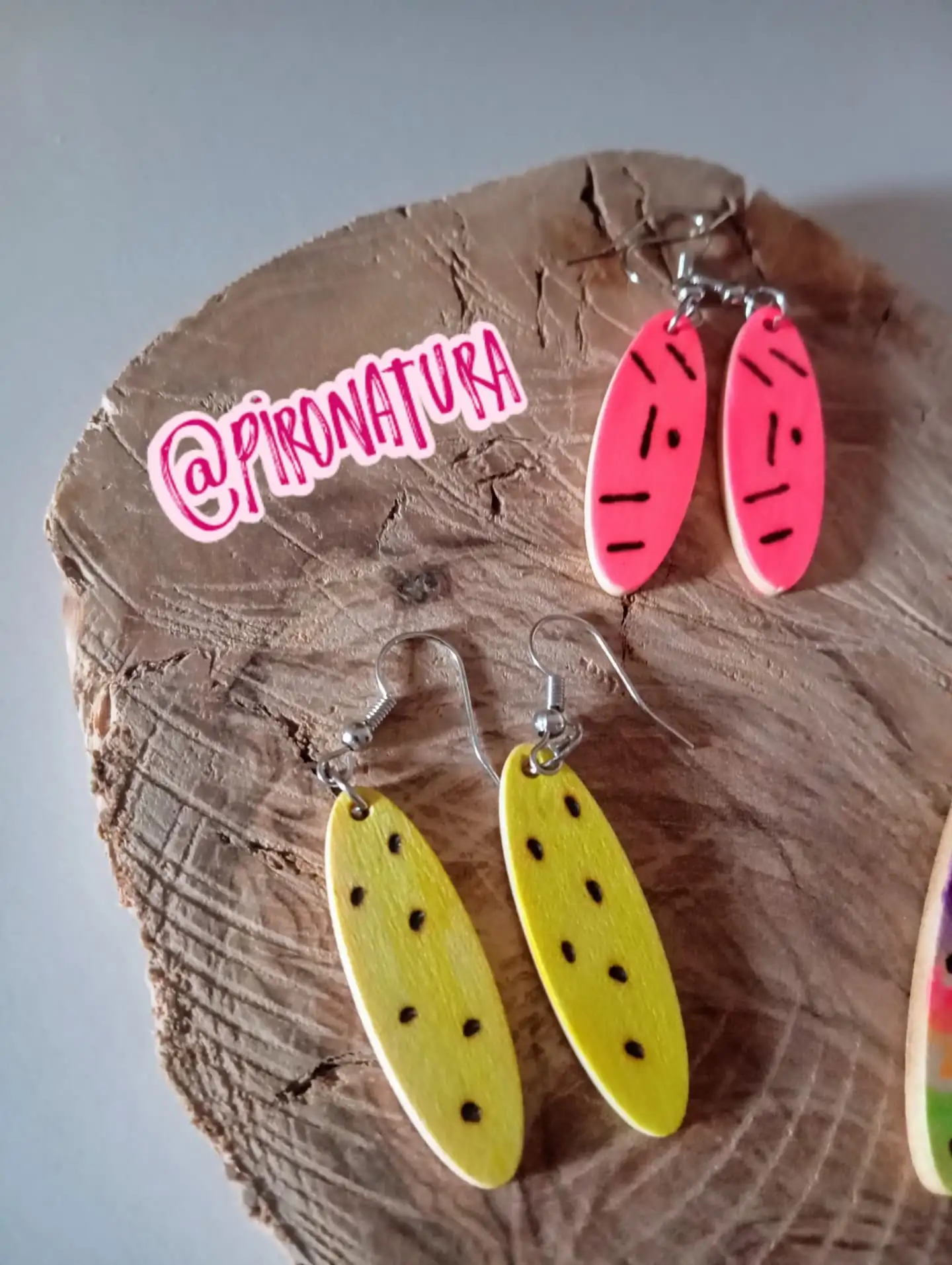 Pendientes madera  - Imagen 2