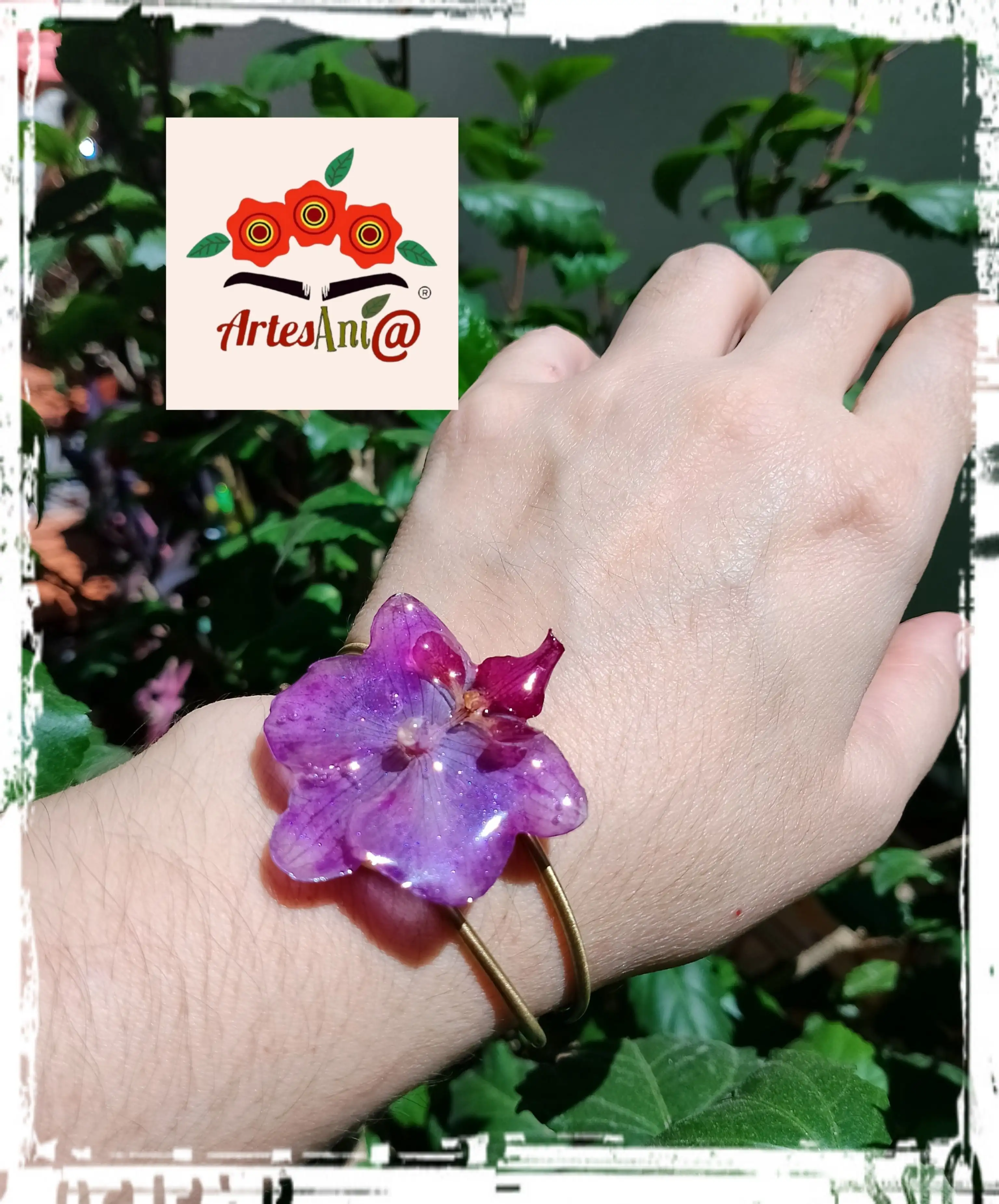 Pulsera Orquídea Joyería Botánica 