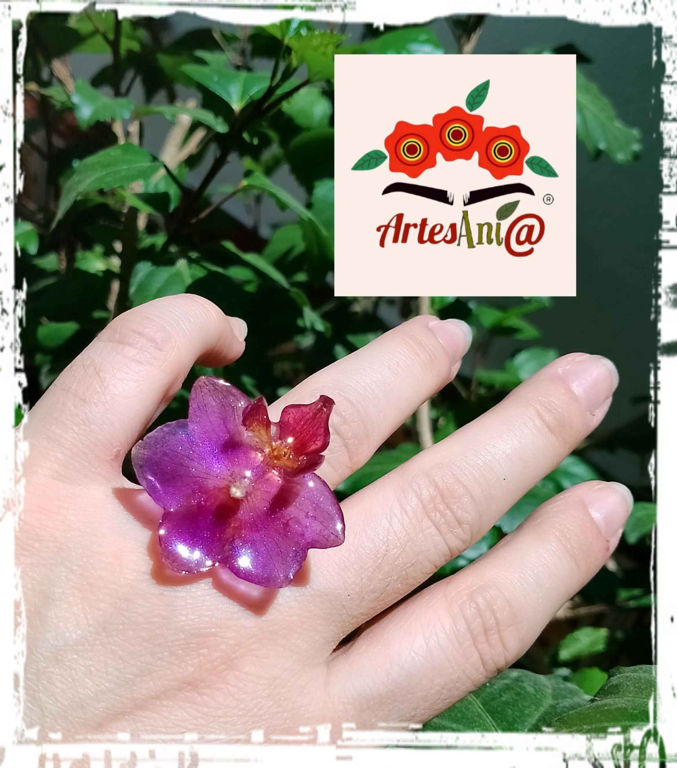 Anillo Orquídea Joyería Botánica 