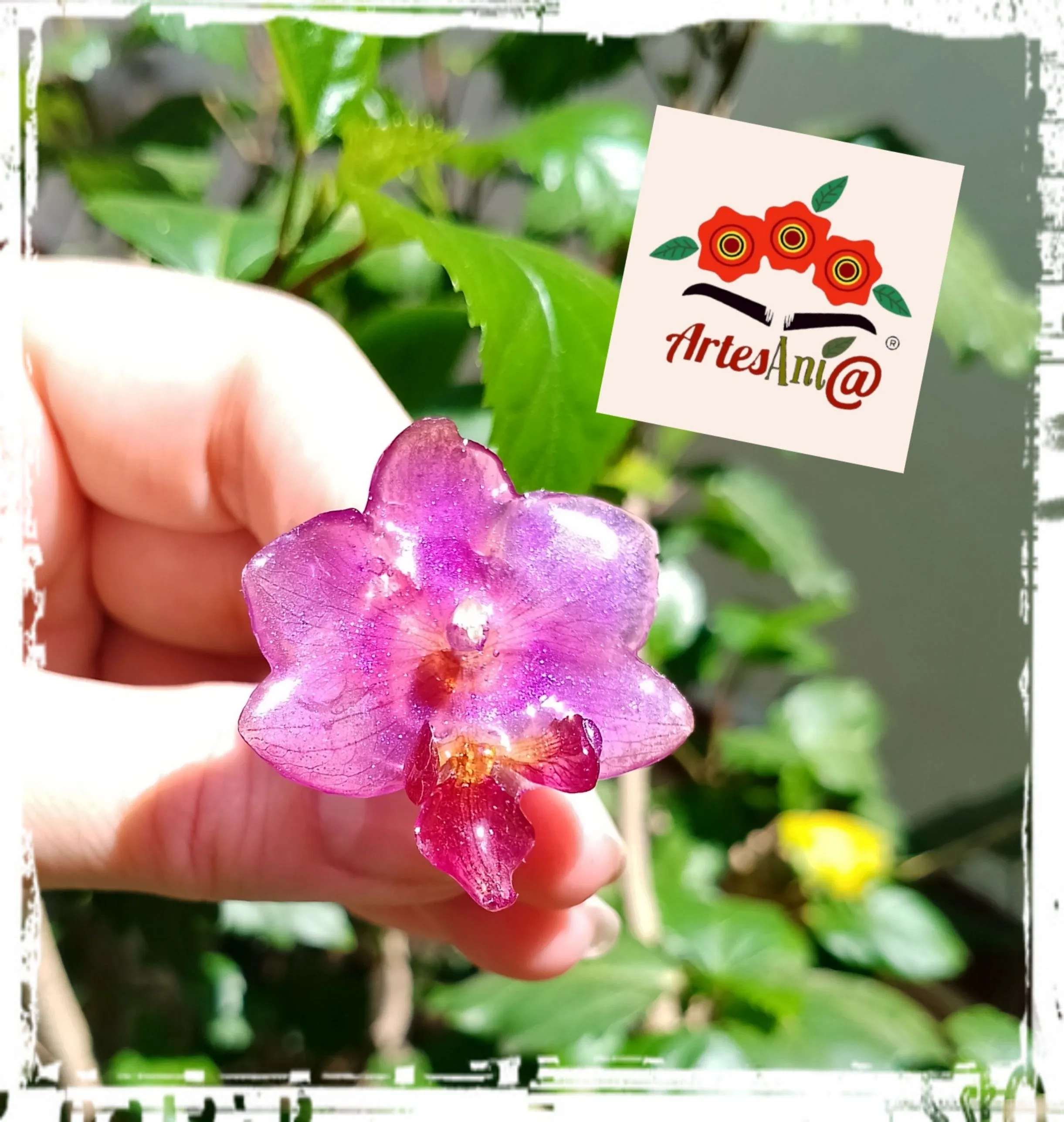 Anillo Orquídea Joyería Botánica  - Imagen 3