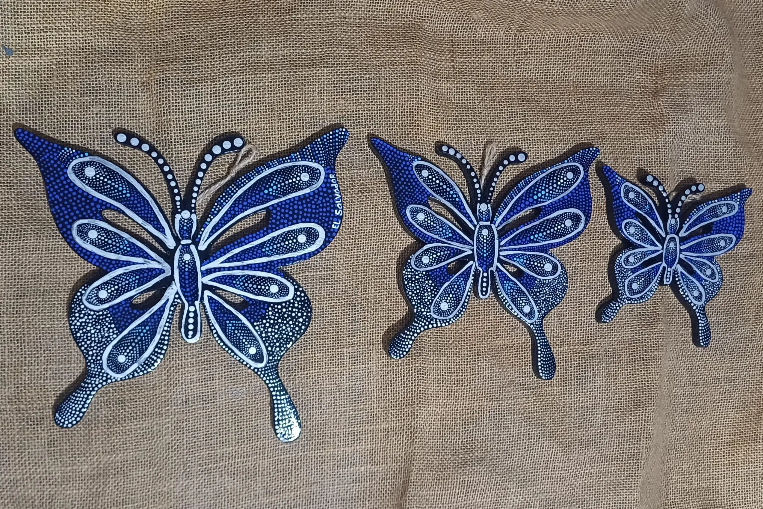 Juego de mariposas de pared