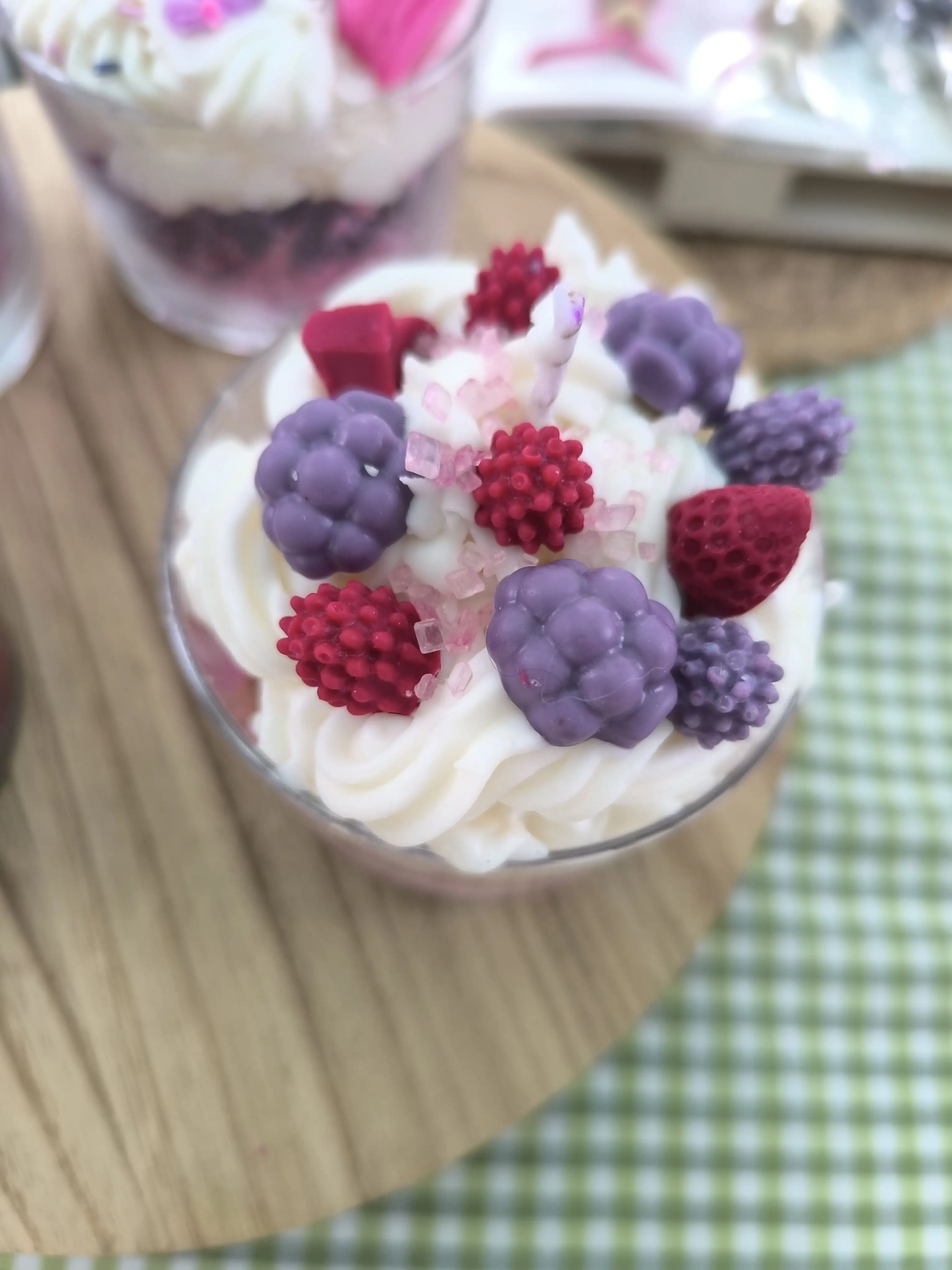 Vela de postre frutos rojos - Imagen 2