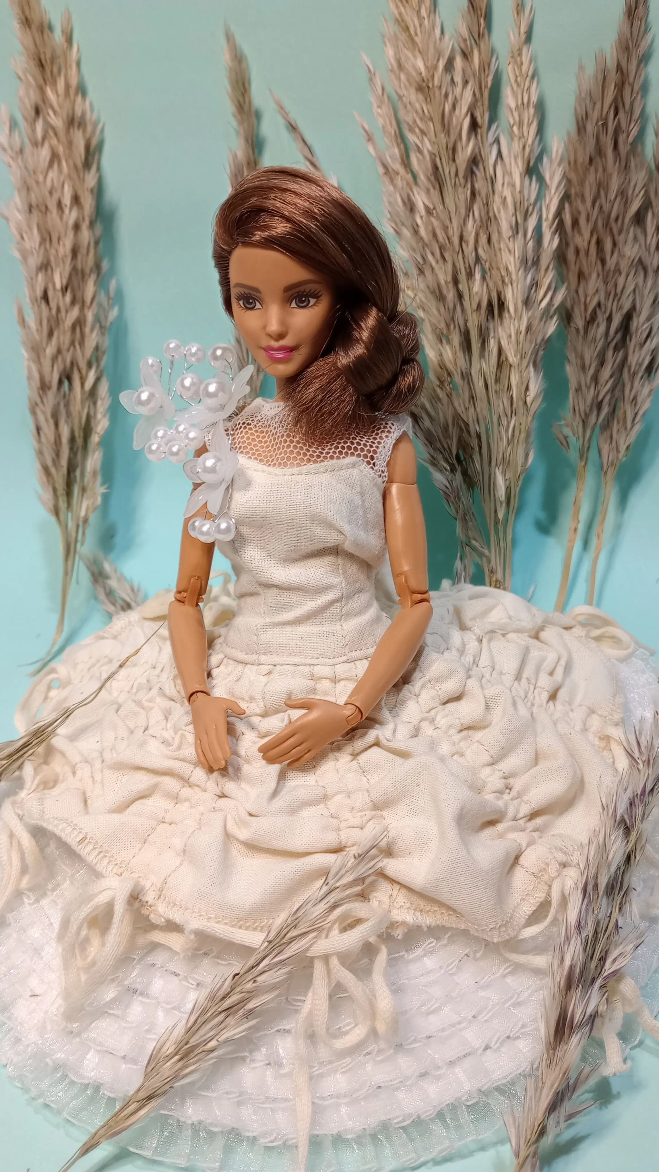 Vestido de danza artesanal para muñeca fashion (diseño coleccionable)