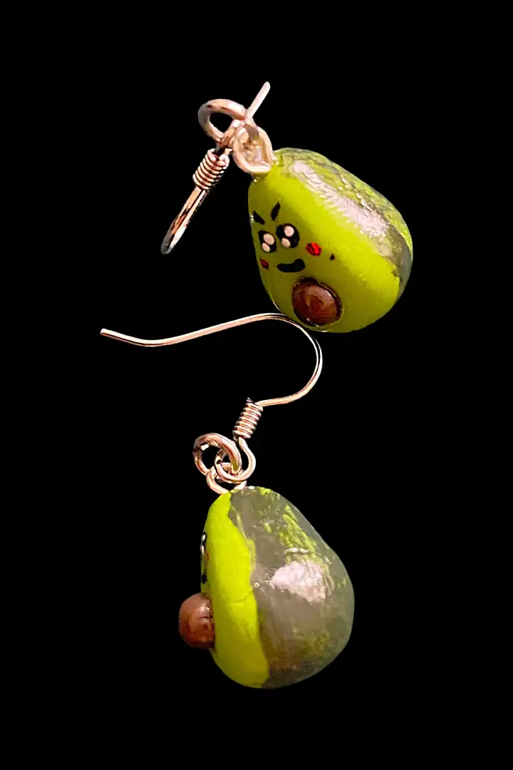 Aretes colgantes de aguacates - Imagen 3