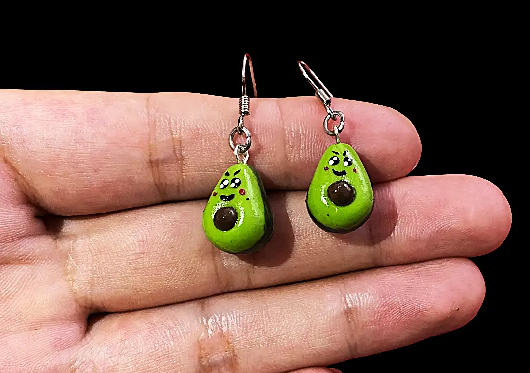 Aretes colgantes de aguacates - Imagen 2