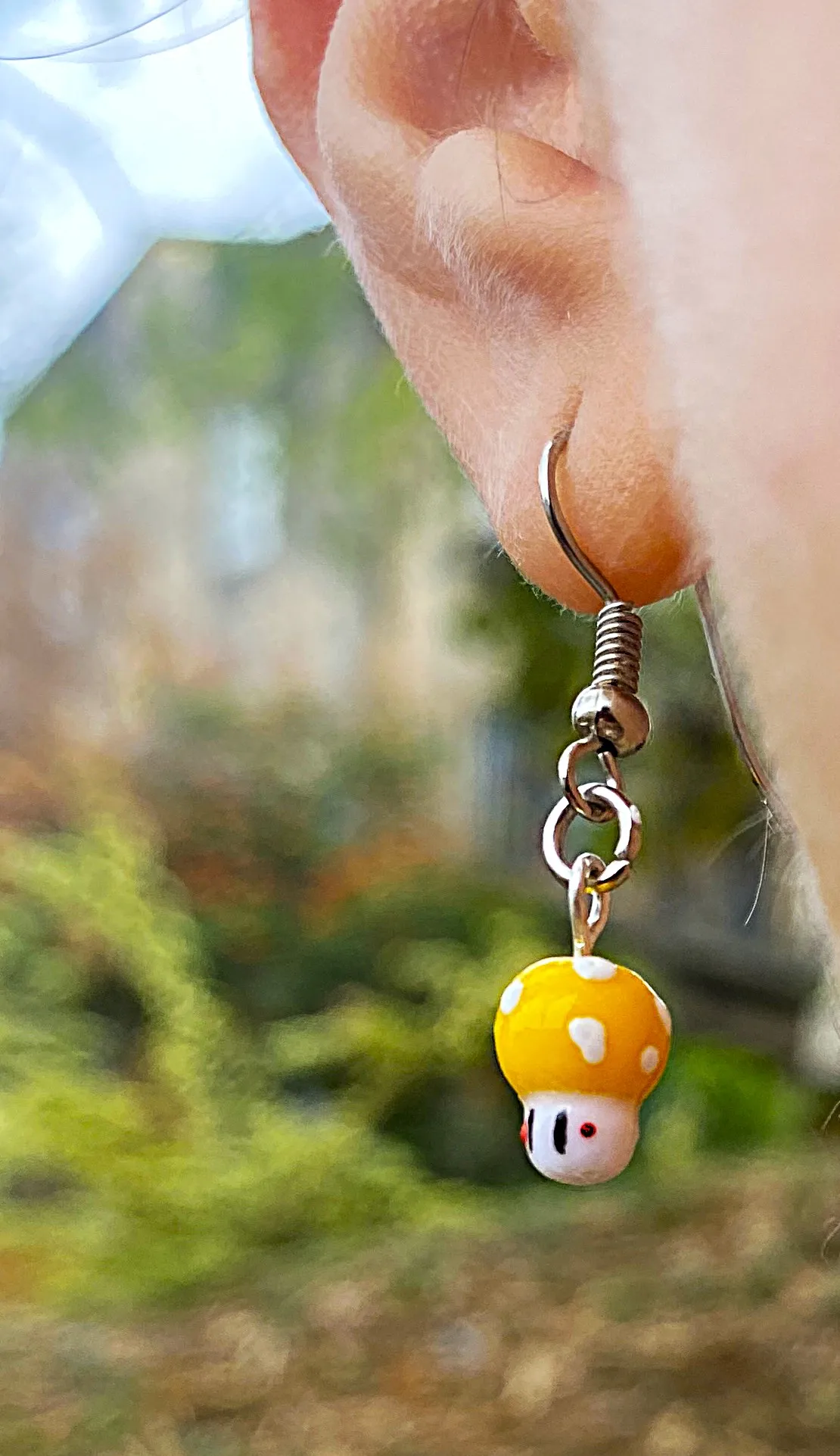 Aretes colgantes de honguitos - Imagen 5