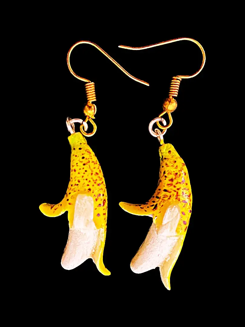 Aretes colgantes de bananos - Imagen 2