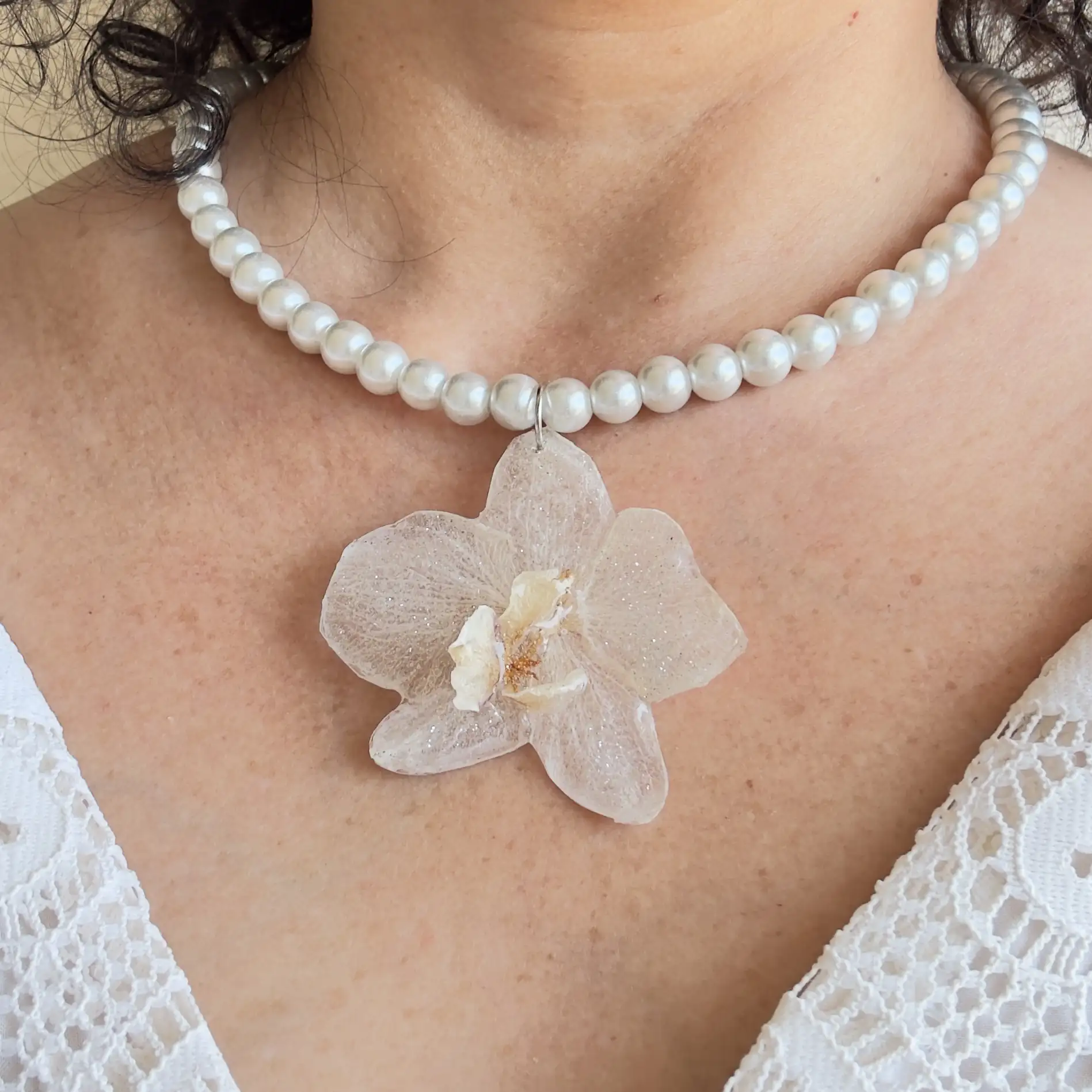 Collar orquídea